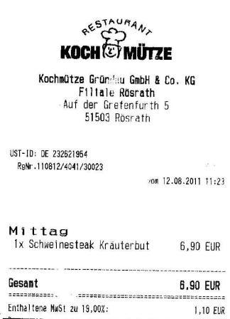 reab Hffner Kochmtze Restaurant